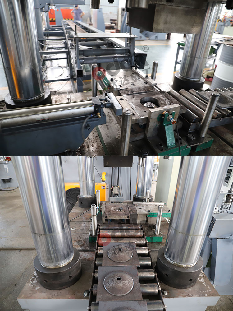 630噸四柱液壓機沖壓錨桿托盤細(xì)節(jié)