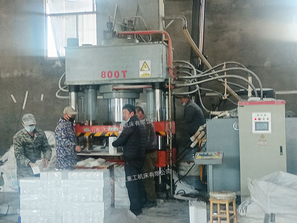 800噸牛羊舔磚液壓機(jī)現(xiàn)場