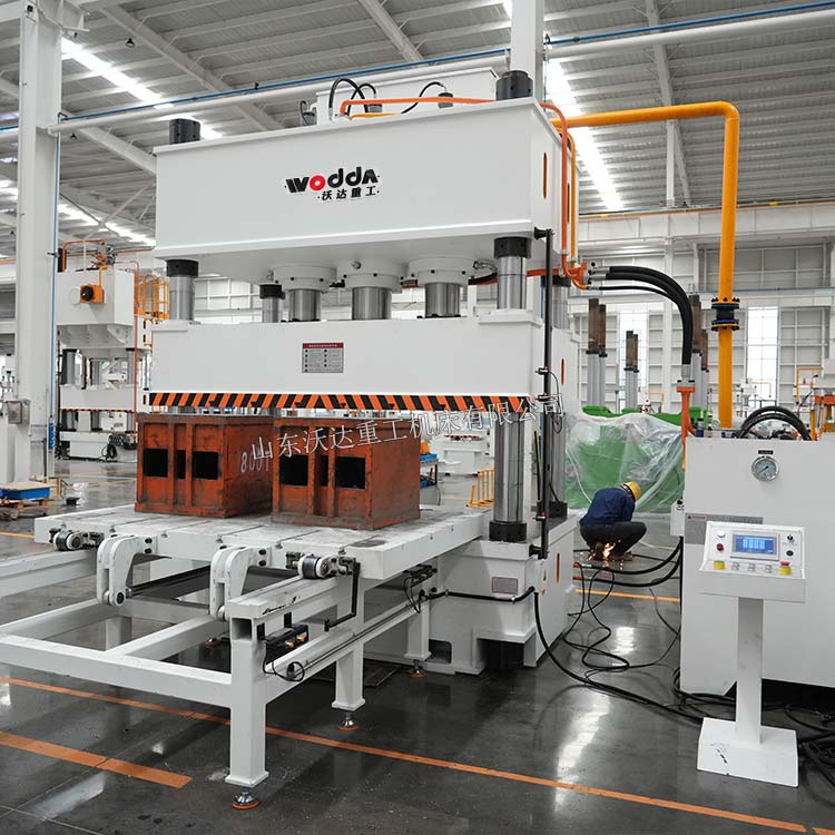 500噸四柱液壓機(jī)帶移動(dòng)工作臺(tái)